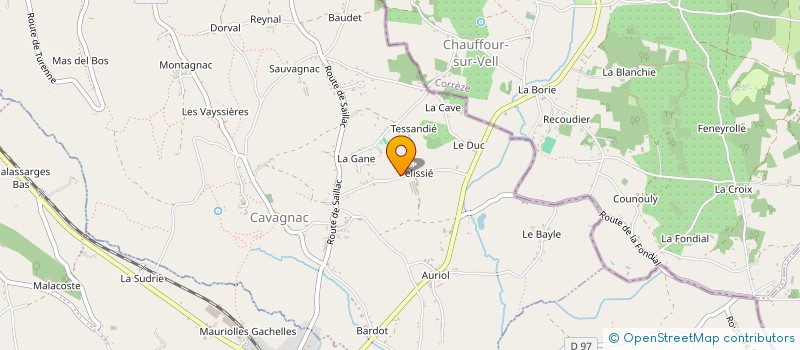 localisation de l'entreprise LESFOULONS  CAVAGNAC