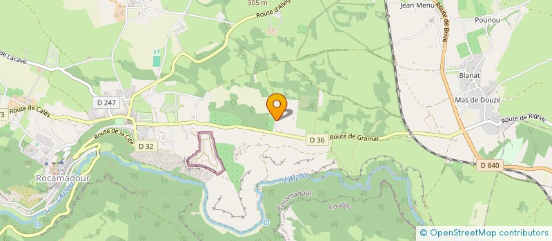 localisation de l'entreprise LESG  ROCAMADOUR