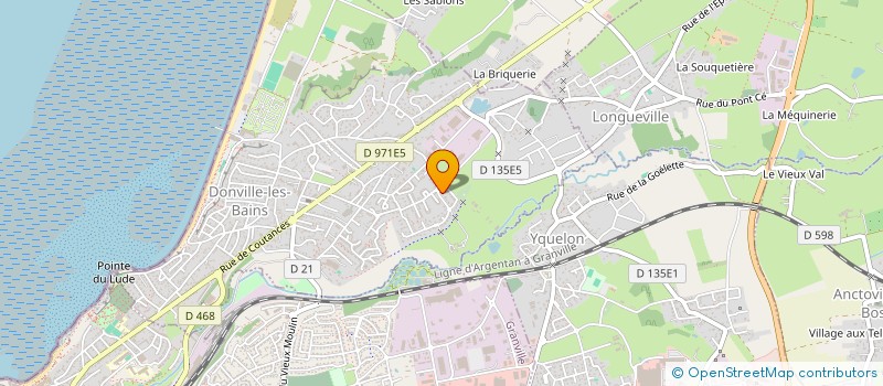 localisation de l'entreprise LESHAGUE  DONVILLE-LES-BAINS