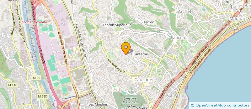 localisation de l'entreprise LESHCART INVEST CH à NICE