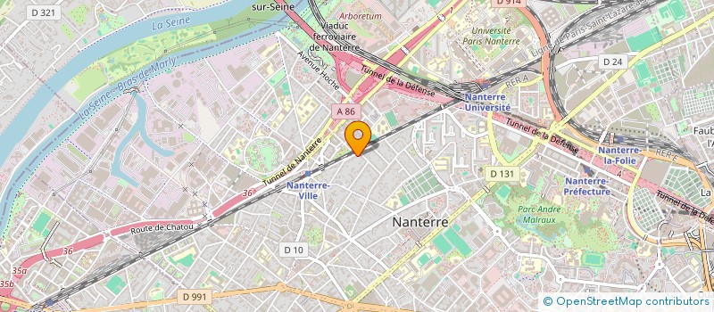 localisation de l'entreprise LESIGNE-CAZAUX  NANTERRE