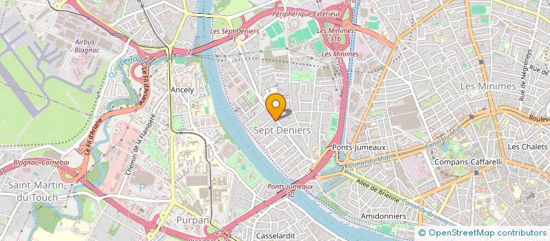 localisation de l'entreprise LESION CEREBRALE COMME VOUS à TOULOUSE