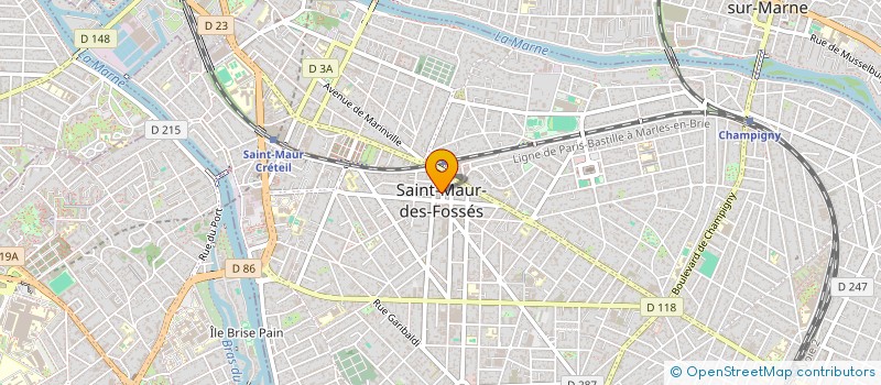 localisation de l'entreprise LESIOURD FRERES à SAINT-MAUR-DES-FOSSES