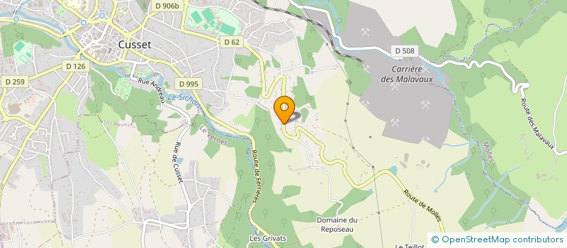 localisation de l'entreprise LESKA à CUSSET