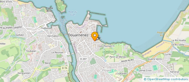 localisation de l'entreprise LESLANN  DOUARNENEZ