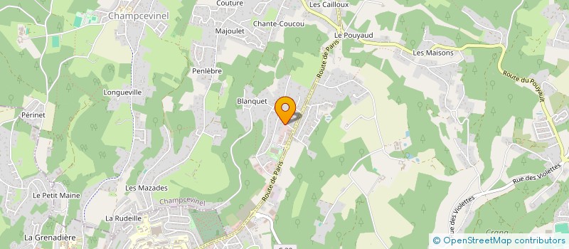 localisation de l'entreprise LESLAPEYR  CHAMPCEVINEL