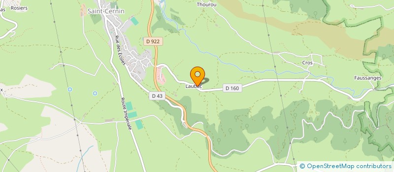 localisation de l'entreprise LESLAR à SAINT-CERNIN