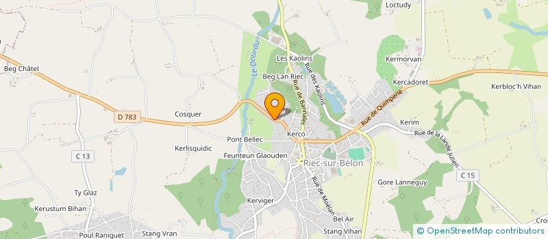 localisation de l'entreprise LESLEGRAS  RIEC-SUR-BELON