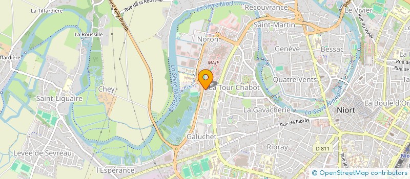 localisation de l'entreprise LESLIE GOLA ET HUGUES SABADELLO  NIORT