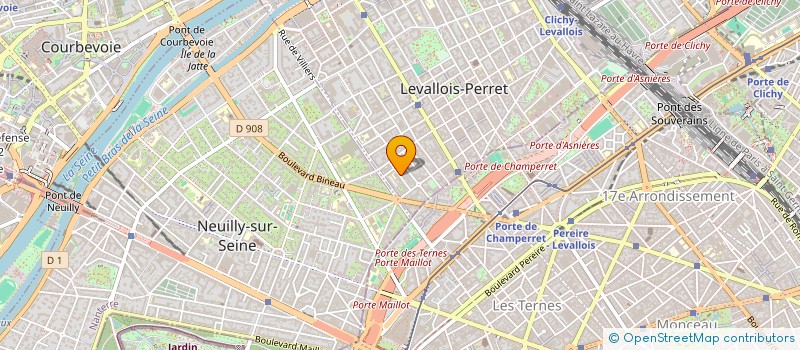 localisation de l'entreprise LESLIE JANVIER COURTAGE à LEVALLOIS-PERRET