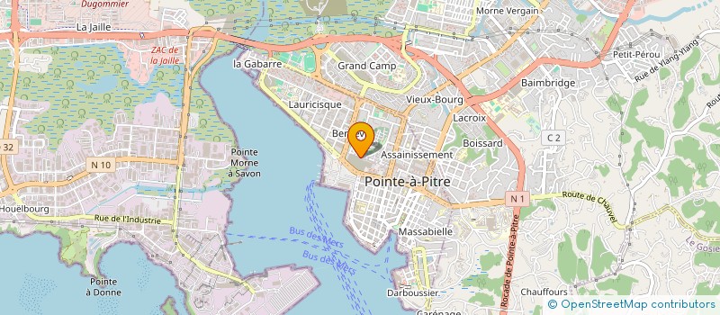 localisation de l'entreprise LESLIE M LA MODE POUR VOUS  POINTE A PITRE