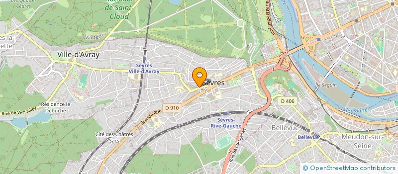 localisation de l'entreprise LESLIE POUR DIAGONALE à SEVRES