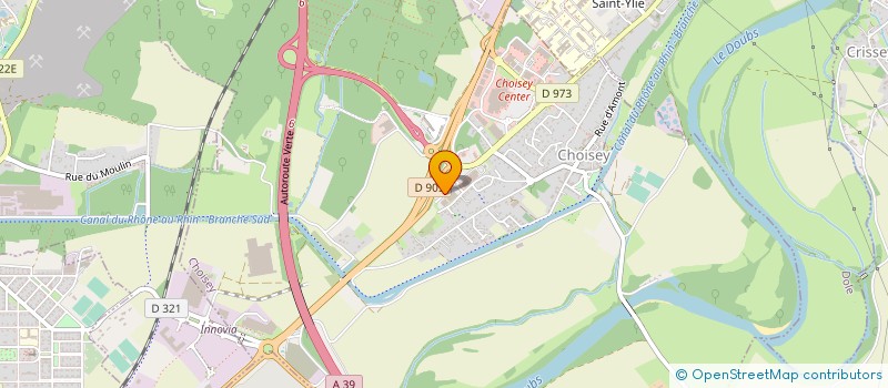 localisation de l'entreprise LESLYNES à CHOISEY