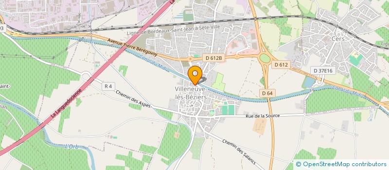 localisation de l'entreprise LESMARCUZ  VILLENEUVE-LES-BEZIERS