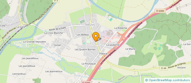 localisation de l'entreprise LESMAZES  NEUVIC