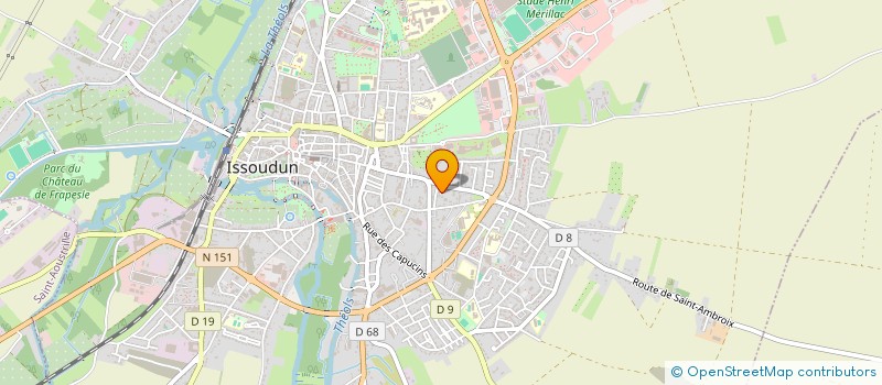 localisation de l'entreprise LESMICHELS à ISSOUDUN