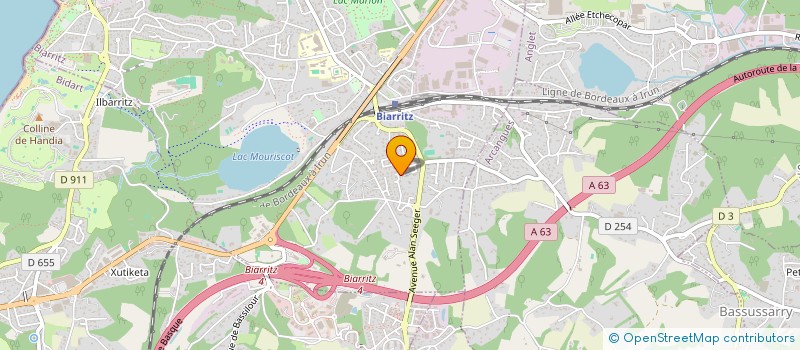 localisation de l'entreprise LESMOND IMMOBILIER à BIARRITZ