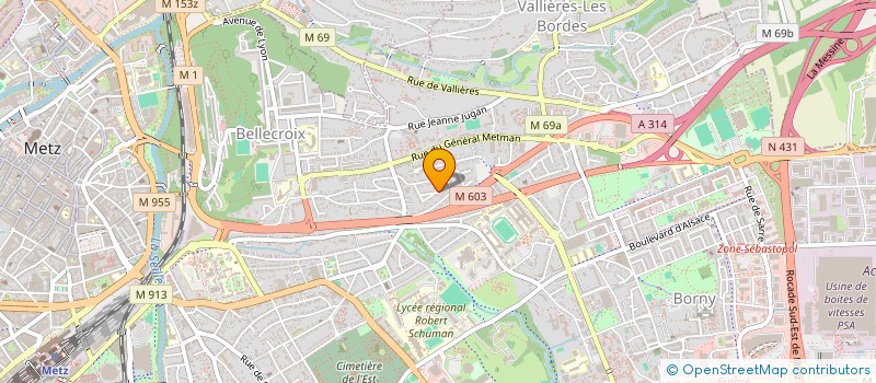 localisation de l'entreprise LESMOR FRANCE  METZ