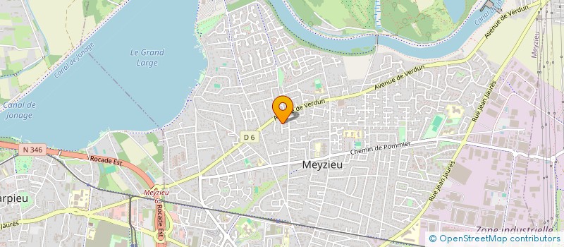 localisation de l'entreprise LESNE à MEYZIEU