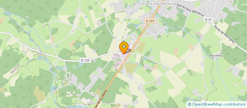 localisation de l'entreprise LESNE SPA & BAIN à CERANS-FOULLETOURTE
