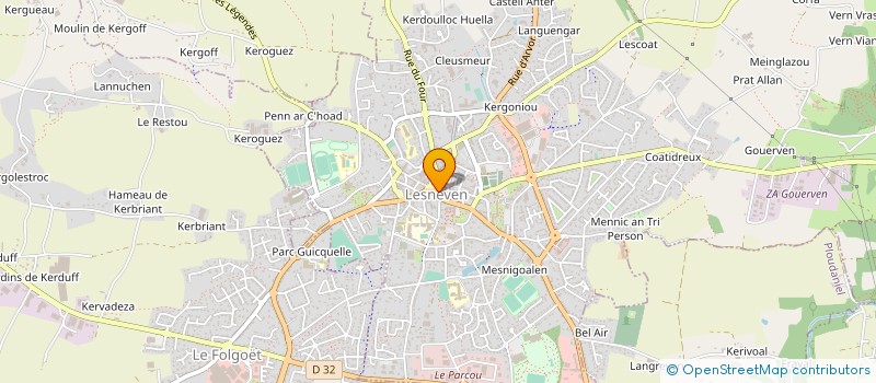 localisation de l'entreprise LESNEDIS à LESNEVEN