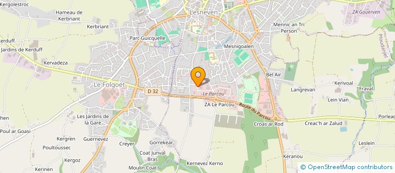 localisation de l'entreprise LESNEVEN ASSISTANCE  LESNEVEN