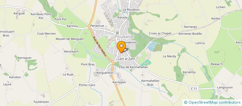 localisation de l'entreprise LESNEVEN TRIATHLON  PLOUDANIEL