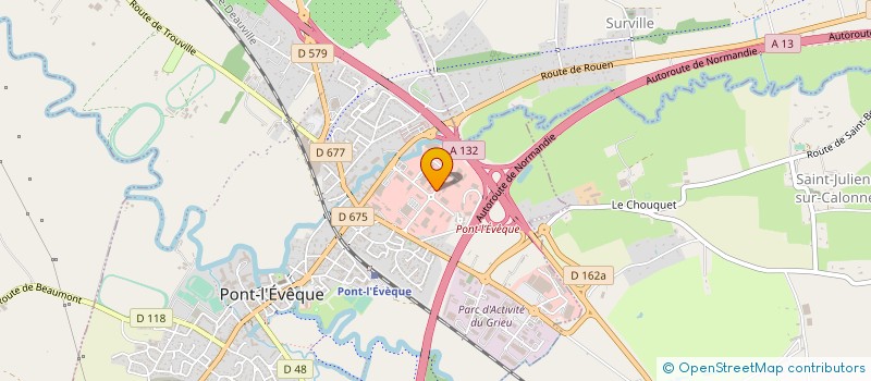 localisation de l'entreprise LESNIS AUTOMOBILES  PONT L'EVEQUE