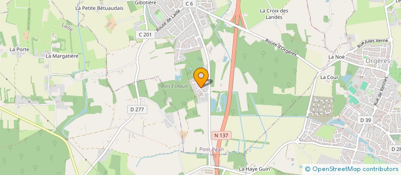 localisation de l'entreprise LESNOURS  PONT-PEAN