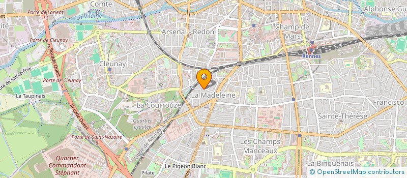 localisation de l'entreprise LESNOVIA à RENNES