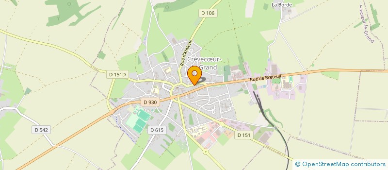 localisation de l'entreprise LESOBRE  CREVECUR-LE-GRAND