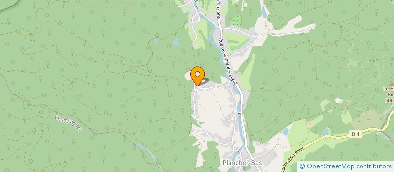 localisation de l'entreprise LESODON  PLANCHER-BAS