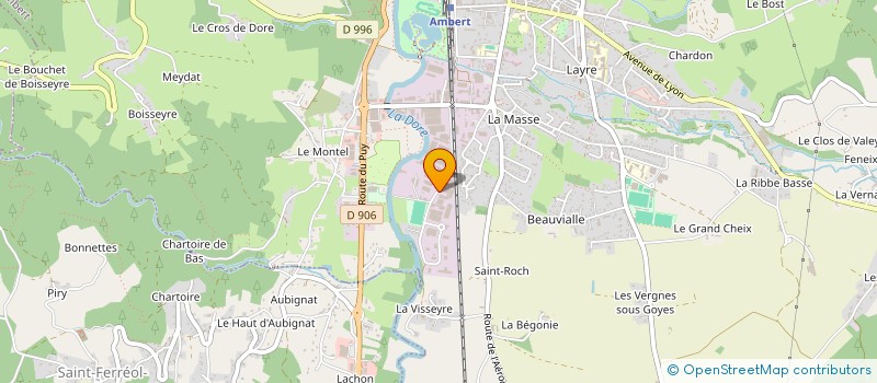 localisation de l'entreprise LESOLOG  AMBERT