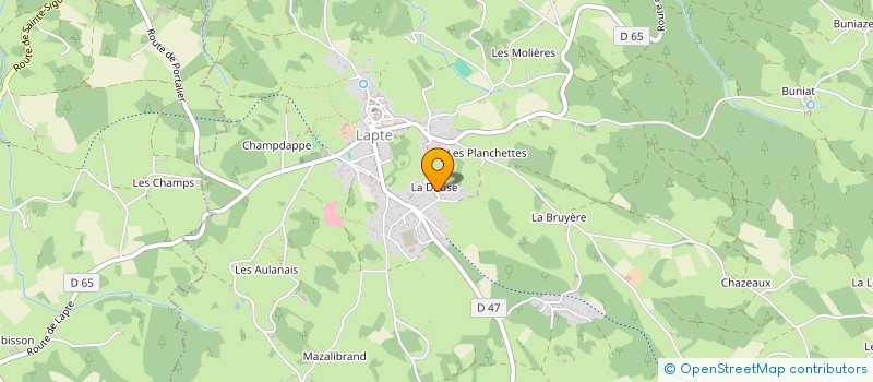 localisation de l'entreprise LESOREILLESPOINTUES à LAPTE