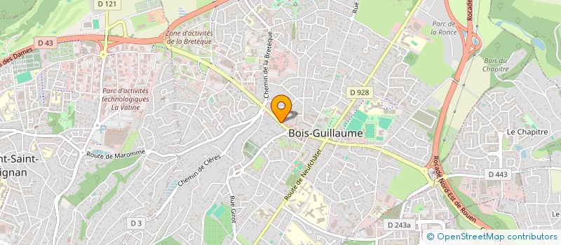 localisation de l'entreprise LESOUEF OPTIQUE à BOIS-GUILLAUME