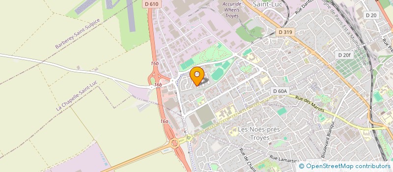 localisation de l'entreprise LESOURD  LA CHAPELLE ST LUC