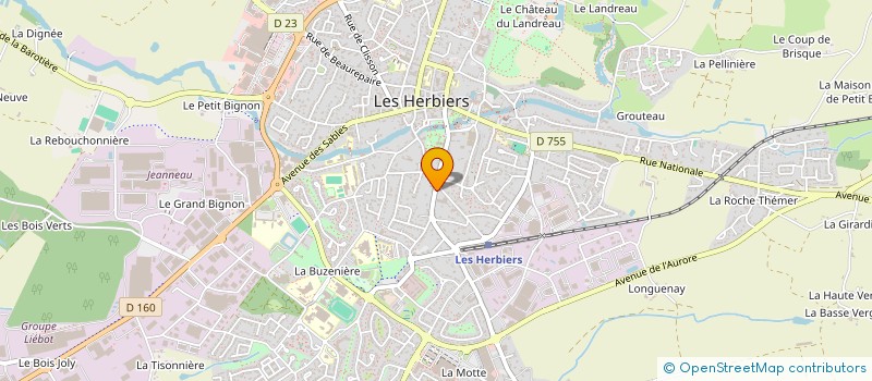 localisation de l'entreprise LESOURIRENPLUS à LES HERBIERS