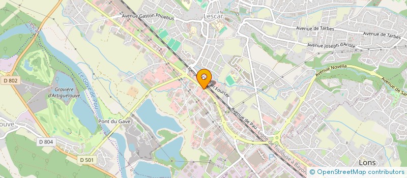 localisation de l'entreprise LESPAREX  LESCAR