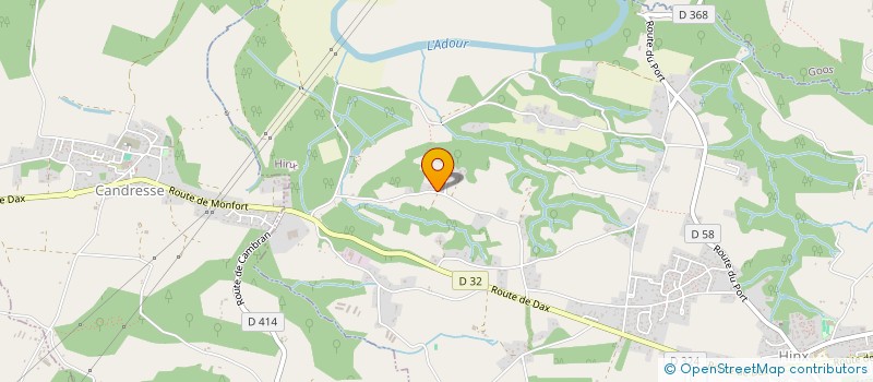 localisation de l'entreprise LESPARRE  HINX