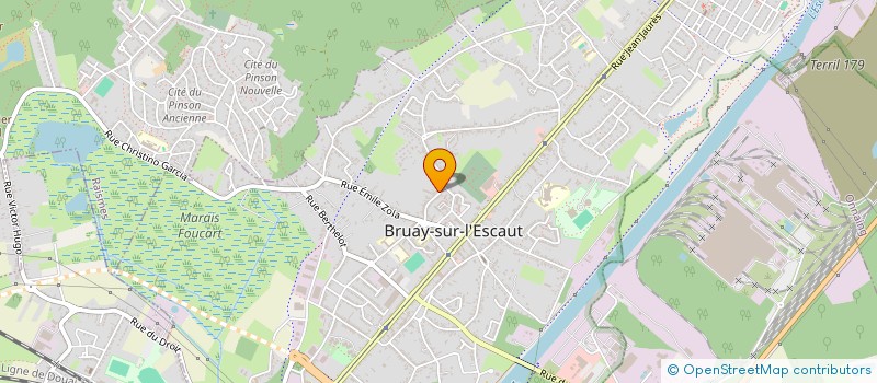 localisation de l'entreprise LESPECE TECHNIQUE BATIMENT  BRUAY-SUR-L'ESCAUT