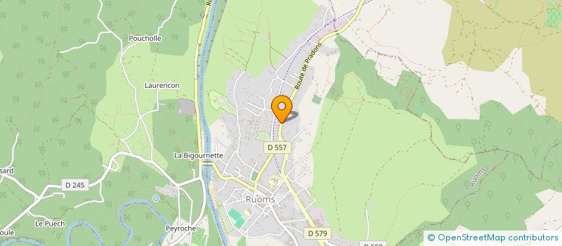 localisation de l'entreprise LESPEDES à RUOMS