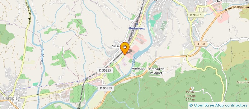 localisation de l'entreprise LESPERON à BEDARIEUX