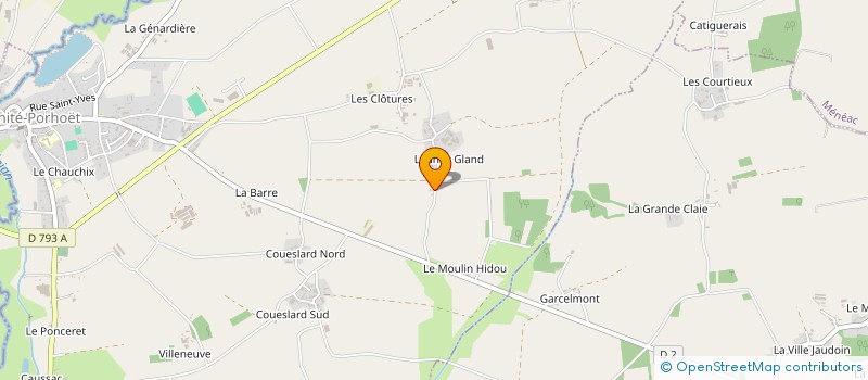 localisation de l'entreprise LESPERT  LA TRINITE-PORHOET