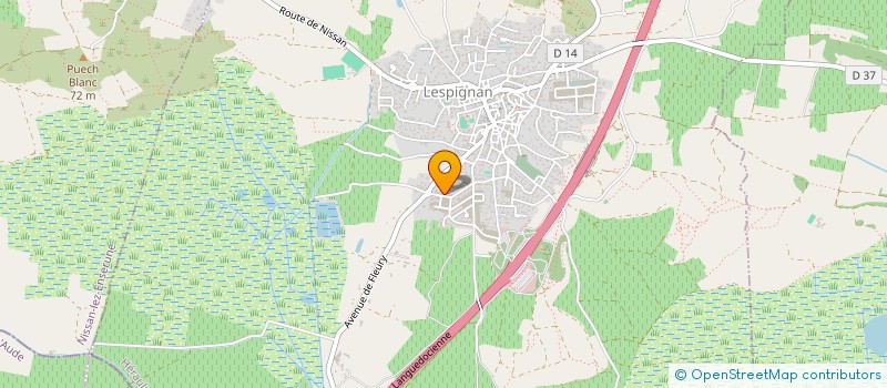 localisation de l'entreprise LESPI' POP DANSE  LESPIGNAN