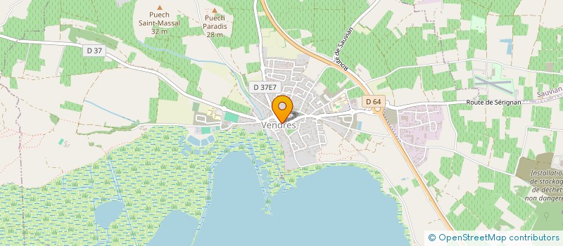 localisation de l'entreprise LESPIGNAN  VENDRES