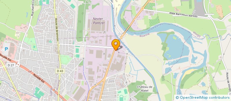 localisation de l'entreprise LESPINASSE DEVELOPPEMENT  ROANNE