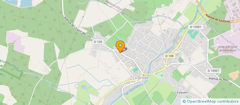 localisation de l'entreprise LESPINASSE FRERES  LA BREDE