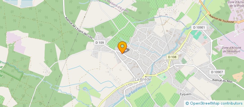 localisation de l'entreprise LESPINASSE MULLER  LA BREDE