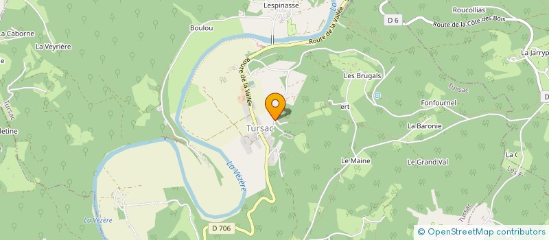 localisation de l'entreprise LESPINASSE PHILIPPE à TURSAC
