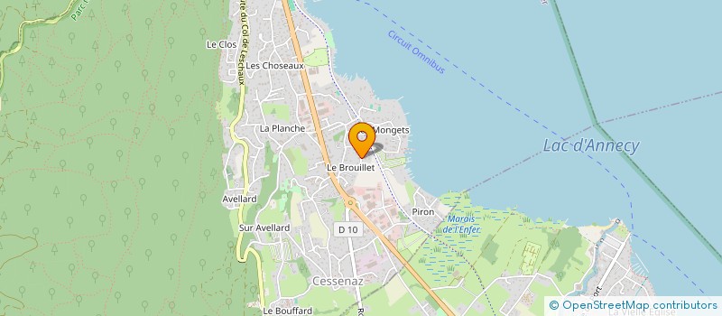 localisation de l'entreprise LESPOIR  SEVRIER